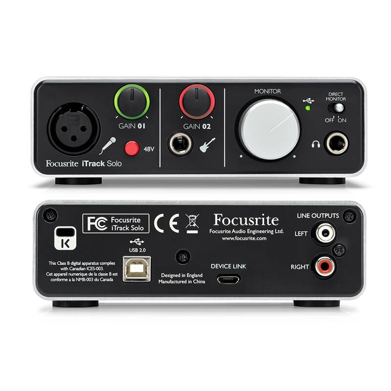 Focusrite iTrack Solo-lightning ǥ󥿡եҥե饤ȡ
