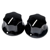 Fender Pure Vintage 1965 Jaguar Skirted Knobs (2) Blackڥե