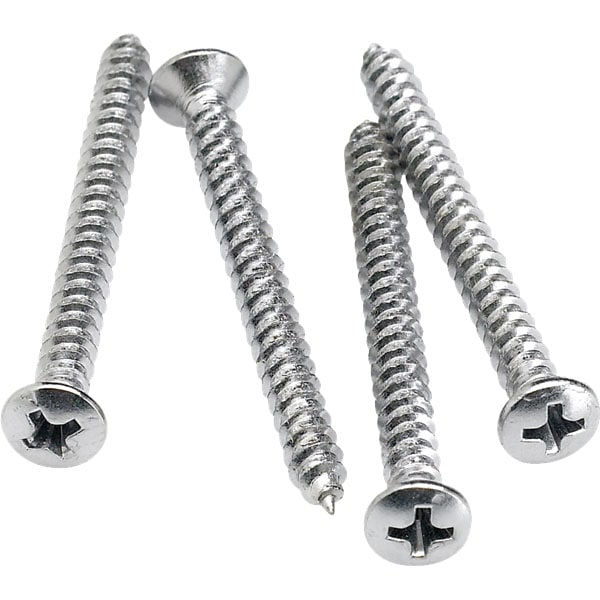 Fender Neck Mounting Screws (4) (Chrome)�ڥե��������