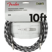 Fender Professional Series Instrument Cable, Winter Camo 10ft（約3m）ギターケーブル|Fender|シールド・ケーブル