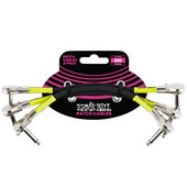 ERNIE BALL 6059 6  FLAT ANGLE / FLAT ANGLE PATCH CABLE 3-PACK - BLACK パッチケーブル 【アーニーボール】|その他|シールド・ケーブ