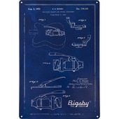 Bigsby Blueprint Tin Sign ブリキサイン【ビグズビー】|OTHER