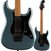 Squier by Fender Contemporary Stratocaster HH FR, Roasted Maple Fingerboard, Black Pickguard, Gunmetal Metallic�ڥ����磻�� �ե�������� 