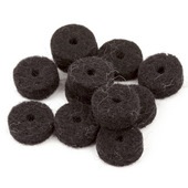 Fender Black Strap Button Felt Washers (12) ブラックフェルトワッシャー【フェンダー】 |パーツ(ペグ・ブリッチ・ナット他)