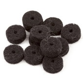 Fender Black Strap Button Felt Washers (12) ֥åեȥå㡼ڥե 