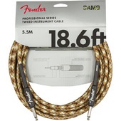 Fender Professional Series Instrument Cable, Desert Camo 18.6ft（約5.6m）ギターケーブル【フェンダー】|Fender|シールド・ケーブ
