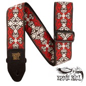 ERNIE BALL RED TRELLIS JACQUARD STRAP ストラップ[#4695]〈アーニーボール〉|ERNIE BALL|ストラップ