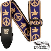 ERNIE BALL NAVY BLUE AND BEIGE PEACE LOVE DOVE JACQUARD STRAP[#4699]〈アーニーボール〉|ERNIE BALL|ストラップ
