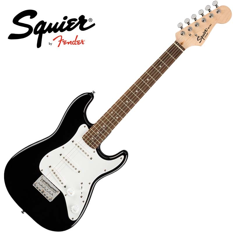 メンテ済フェンダースクワイアストラトキャスター Squier by Fender Squier by Fender Mini Stratocaster Black ミニストラト