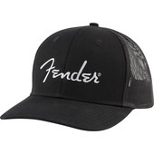 Fender Silver Thread Logo Snapback Trucker Hat, Black  ����åסҥե��������