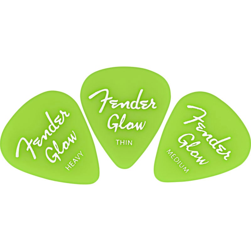 Fender �ԥå� Glow In The Dark 351 Picks, 12-Pack (�ե������)