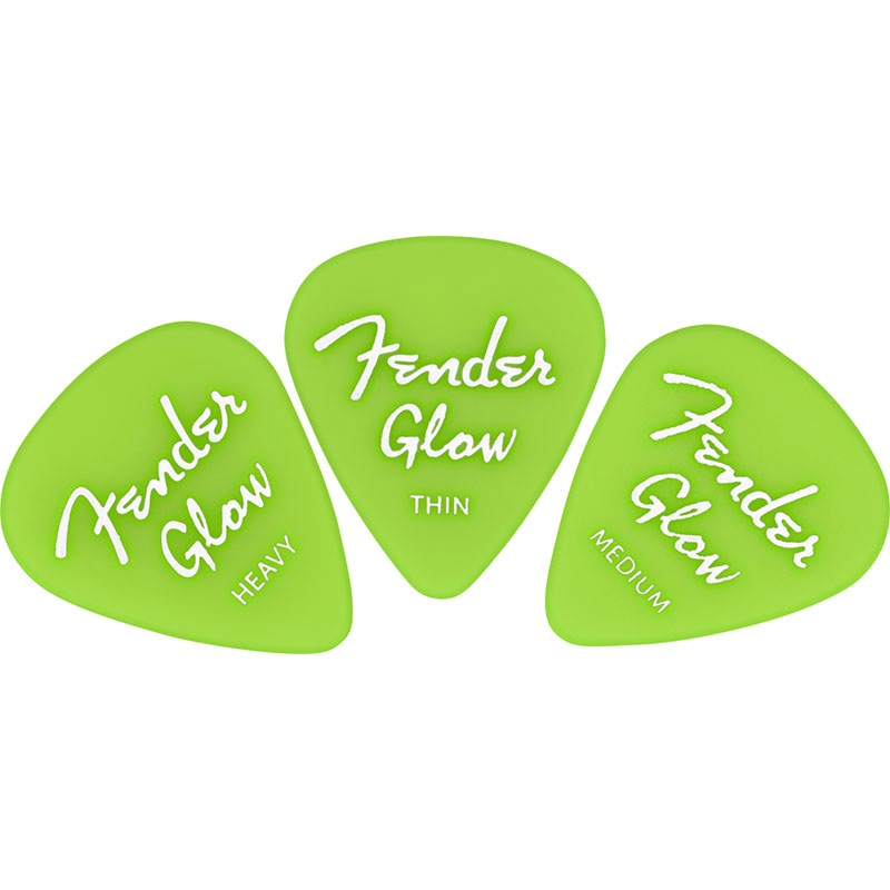 Fender ピック Glow In The Dark 351 Picks, 12-Pack (フェンダー