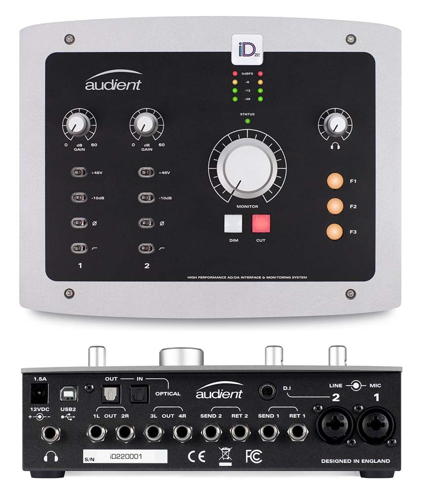 Audient iD22 オーディオ・インターフェース〈オーディエント