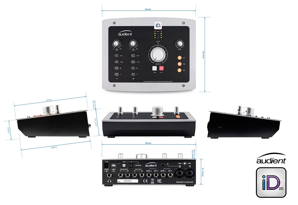 AUDIENT iD22 オーディオインターフェース AUDIENT | iD22 | USB オーディオ・インターフェイス | 製品情報