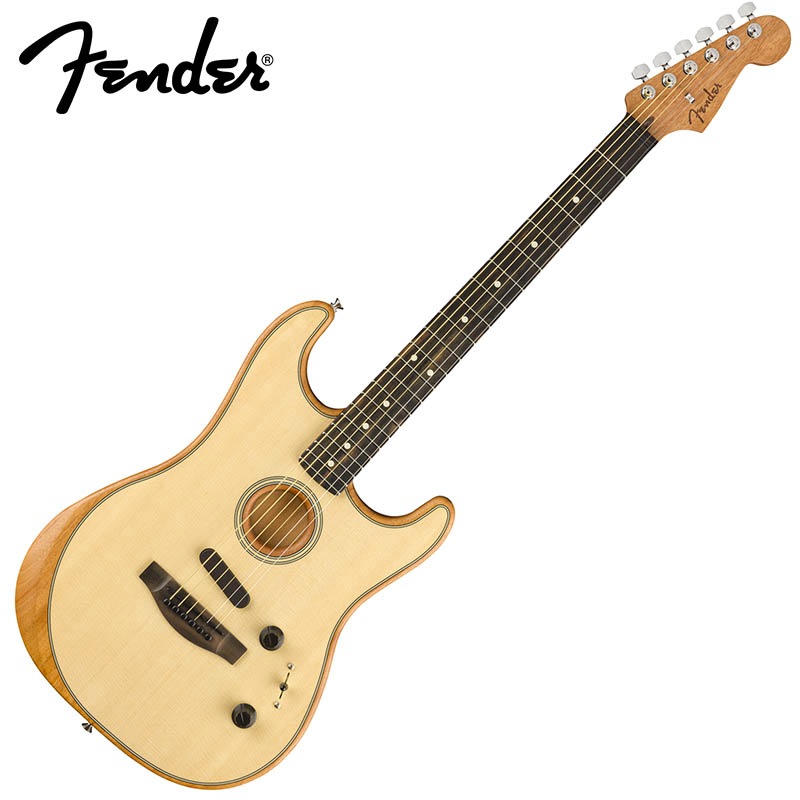 Fender AMERICAN ACOUSTASONIC STRATOCASTER Ebony Fingerboard