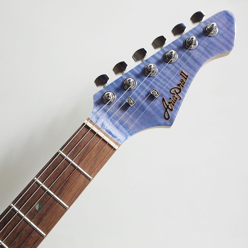 美品 AriaProII 714-AE200 エレキギター ギグバッグ付 ブルー Aria Proll AriaProII 714-AE200 LRBL Lorelei Blue アリアプロツー