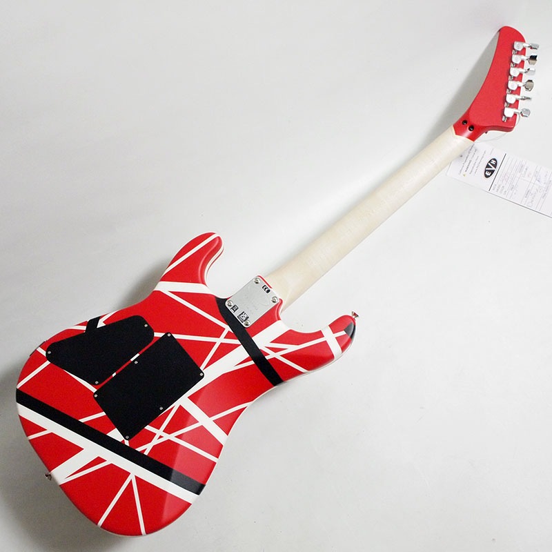 EVH Striped Series 5150 Red with Black and White Stripes エディ