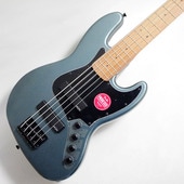 Squier by Fender Contemporary Active Jazz Bass HH V Gunmetal Metallic 5弦エレキベース〈スクワイア フェンダー〉|Fender|E