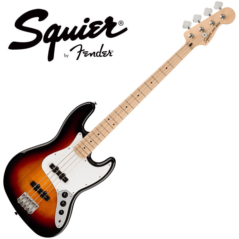 Squier by Fender Affinity Series Jazz Bass 3-Color Sunburst ジャズ