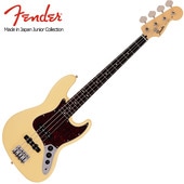 Fender Made in Japan Junior Collection Jazz Bass, Rosewood Fingerboard, Satin Vintage White ジュニア・ジャズ