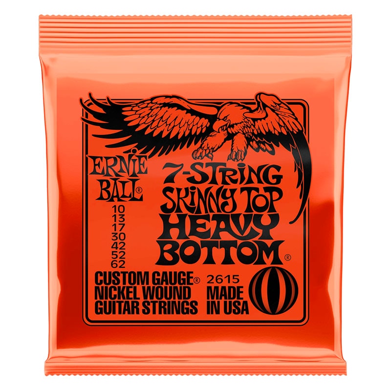 ERNIE BALL 2615 SKINNY TOP HEAVY BOTTOM SLINKY 7-STRING 10-62 7�����쥭���������ҥ����ˡ��ܡ����