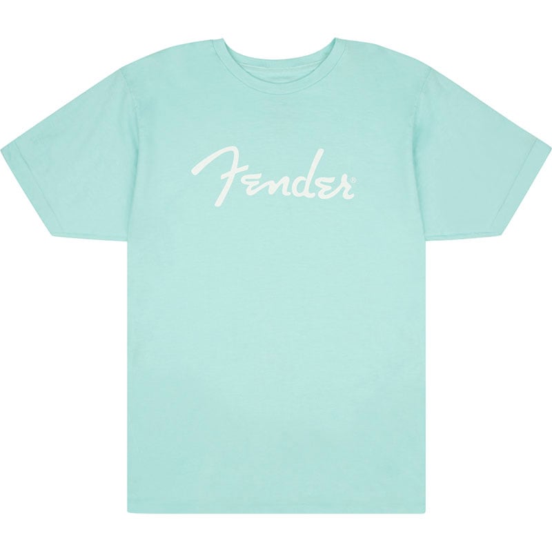 FENDER Spaghetti Logo T-Shirt, Daphne Blue, L T����ġҥե��������