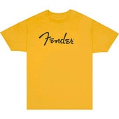 FENDER Spaghetti Logo T-Shirt, Butterscotch Blonde, S������ T����ġҥե��������
