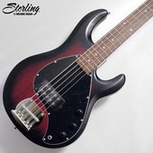 Sterling by Music Man SUB STINGRAY RAY5-RRBS-R1 Ruby Red Satin 5弦エレキベース|Sterling by Music Man|Electr