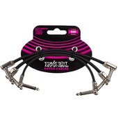 ERNIE BALL 6221 6FLAT RIBBON PATCH CABLE 3-PACK - BLACK パッチケーブル〈アーニーボール〉|その他|シールド・ケーブル