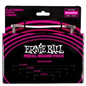 ERNIE BALL 6387 FLAT RIBBON PATCH CABLES PEDALBOARD MULTI-PACK - WHITE パッチケーブル〈アーニーボール〉|その他|シールド・ケーブ
