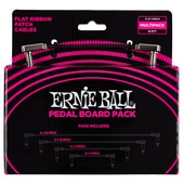 ERNIE BALL 6224 FLAT RIBBON PATCH CABLES PEDALBOARD MULTI-PACK - BLACK パッチケーブル〈アーニーボール〉|その他|シールド・ケーブ