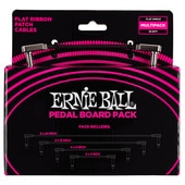 ERNIE BALL 6224 FLAT RIBBON PATCH CABLES PEDALBOARD MULTI-PACK - BLACK ѥå֥ҥˡܡ