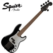 Squier by Fender Contemporary Active Precision Bass PH V, Laurel Fingerboard, Silver Anodized Pickguard, Black 5١ҥ磻䡼 ե