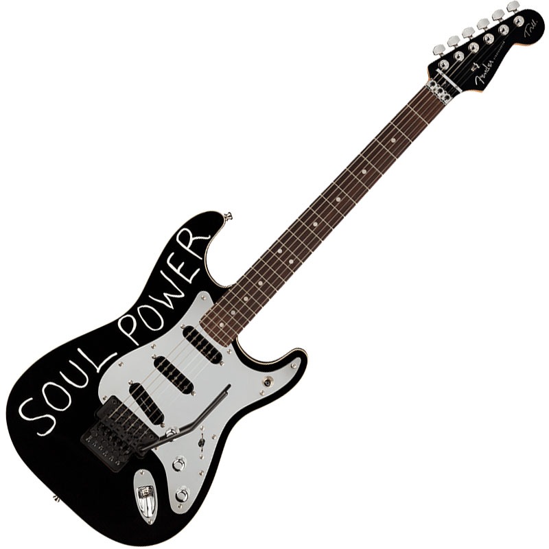 ゆ*ち様 Fender Tom Morello stratocaster cus Fender Tom Morello Stratocaster RW BLK - Fender - Gitary