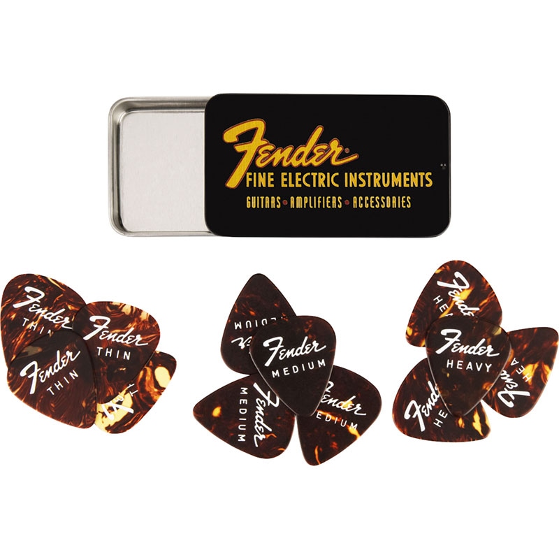 Fender Fine Electric Pick Tin 12 Pack �ԥå�  (�ե������)