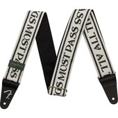 Fender George Harrison All Things Must Pass Logo Strap, White/Black ジョージ・ハリスン ギターストラップ〈フェンダー〉|Fender