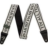 Fender George Harrison All Things Must Pass Logo Strap, White/Black 硼ϥꥹ ȥåסҥե