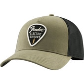 Fender Snap Back Pick Patch Hat, Olive �١����ܡ��륭��åסڥե�������� 