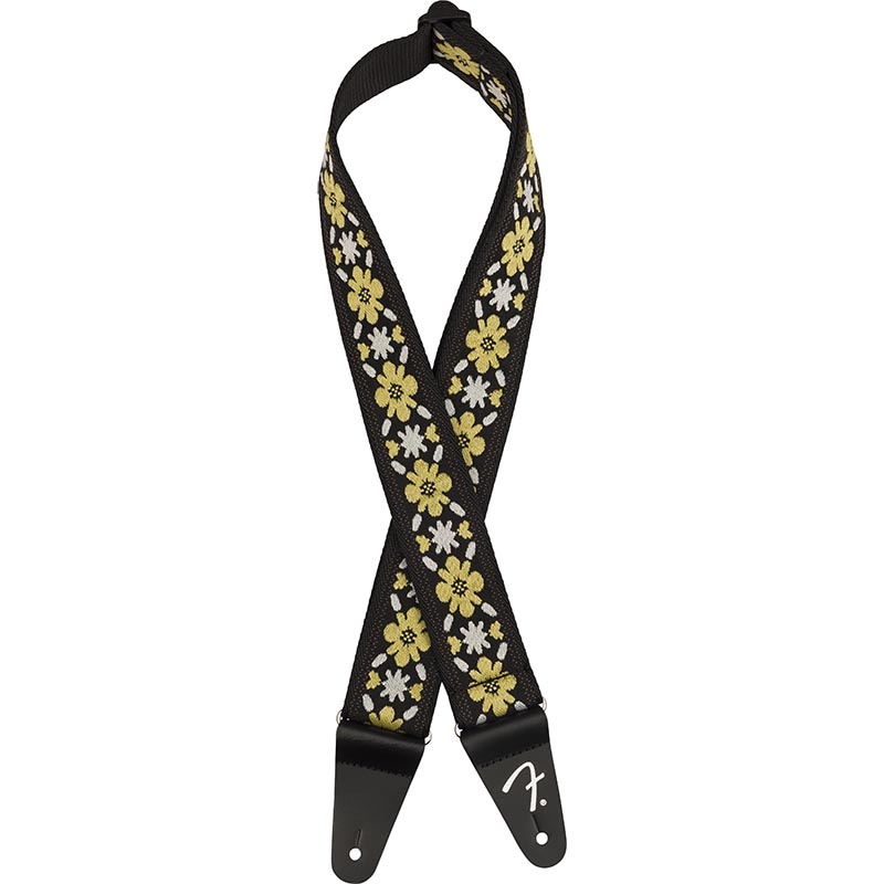 Fender Pasadena Woven Strap, Yellow Clover, 2