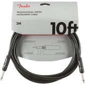 Fender Professional Series Instrument Cable Black 10ft S/S（約3m）ギターケーブル〈フェンダー〉|Fender|シールド・ケーブル