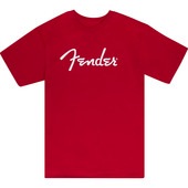 FENDER Spaghetti Logo T-Shirt, Dakota Red, S Tġҥե