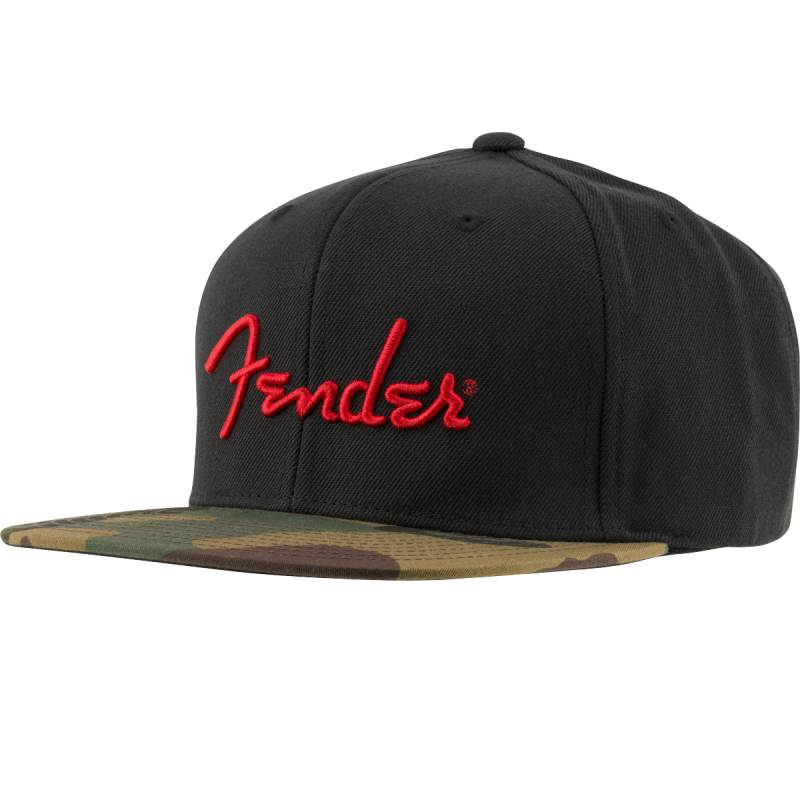 Fender Camo Flatbill Hat, Camo, One Size Fits Most キャップ 