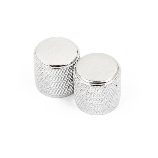 Fender Telecaster/Precision Bass Knobs, Knurled Chrome (2)ҥե