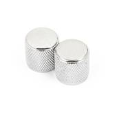Fender Telecaster/Precision Bass Knobs, Knurled Chrome (2)�ҥե��������
