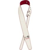 Fender  John 5 Leather Strap, White and Red ギターストラップ〈フェンダー〉|Fender|ストラップ