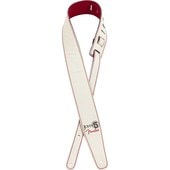 Fender  John 5 Leather Strap, White and Red ȥåסҥե