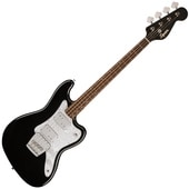 Squier by Fender Paranormal Rascal Bass HH, Laurel Fingerboard, White Pearloid Pickguard, Metallic B