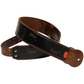 RightOn! STRAPS YOJINEKO ESPRESSO BLACK ギター/ベース用ストラップ〈ライトオン！ストラップス〉|その他・ストラップ|ストラップ