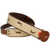 RightOn! STRAPS YOJINEKO CAFELATTE BROWN ギター/ベース用ストラップ〈ライトオン！ストラップス〉|その他・ストラップ|ストラップ