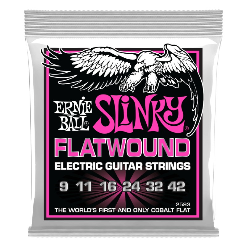 ERNIE BALL 2593 Slinky Flatwound 9-42 ���쥭���������ҥ����ˡ��ܡ����